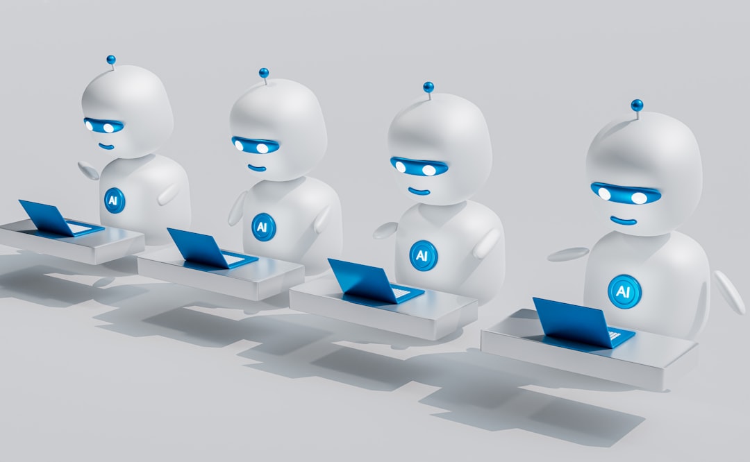 Freelancer scheduling meetings with AI calendar software on laptop